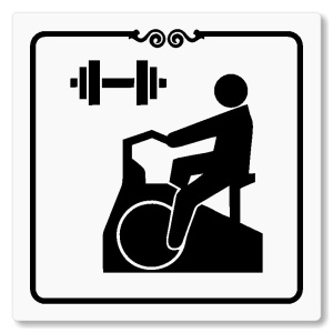 Fitness, 80x80mm, bílá, Texas